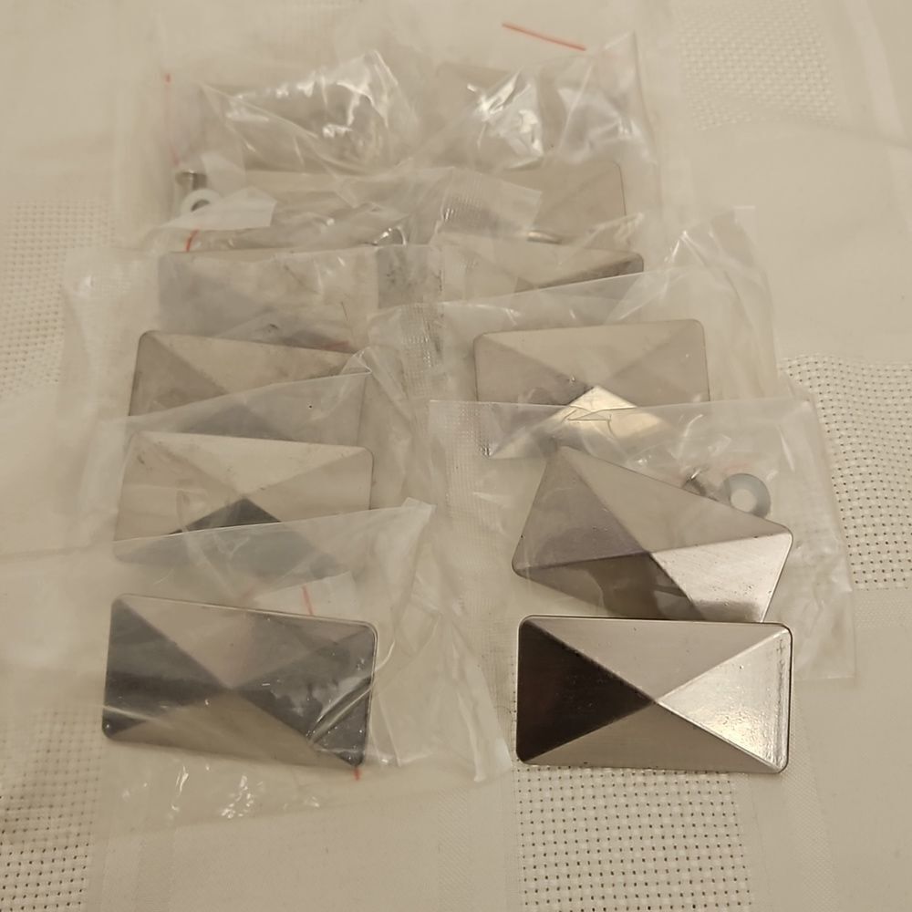 12 Pack Cabinet Knobs Brushed Nickel Silver With Screws For Dresser Drawers